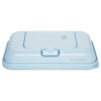 Funkybox Wet Wipe Dispenser To Go Pale Bluewith  Little Star