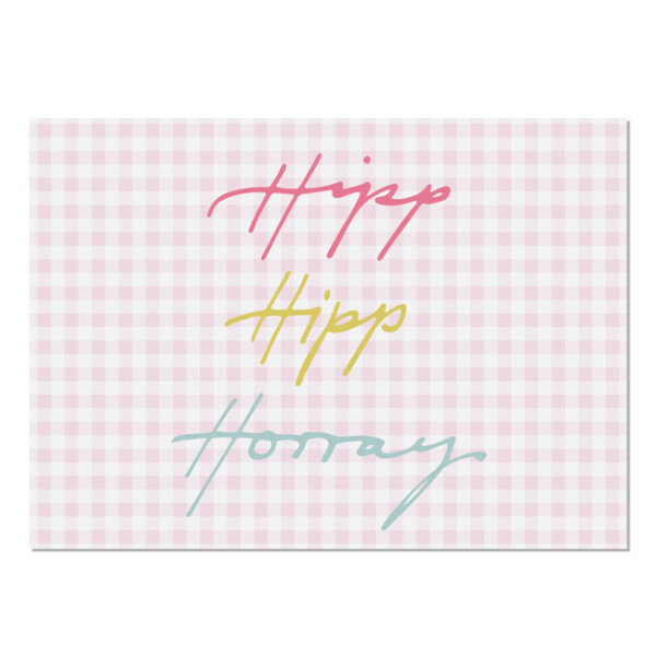Postcard Hipp Hipp Horray