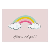 Krima und Isa Postcard Greeting Card  Rainbow