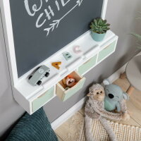 Musterkind Juncus Kreidetafel in Weiß Mint