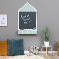 Musterkind Juncus Kreidetafel in Weiß Mint