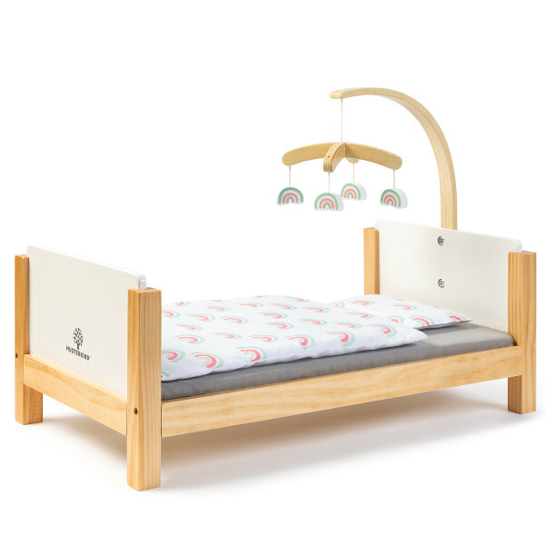 MusterkindDoll Bed Barlia Natural White