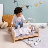 MusterkindDoll Bed Barlia Natural White