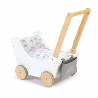 Musterkind Doll Pram Barlia White Natural