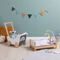 Musterkind Doll Pram Barlia White Natural