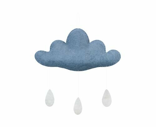 Gamcha Mobile Wolke mit Tropfen Dusty Blue