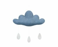 Gamcha Mobile Cloud with Drops Dusty Blue