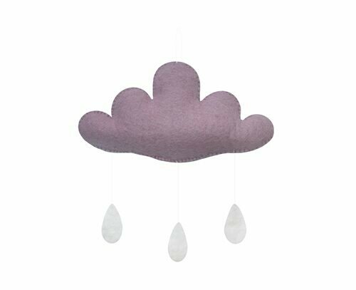 Gamcha Mobile Cloud with Drops Light Purple