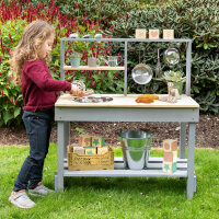 Muddy Buddy Mud Kitchen Starter Cloudy Grey / Natural