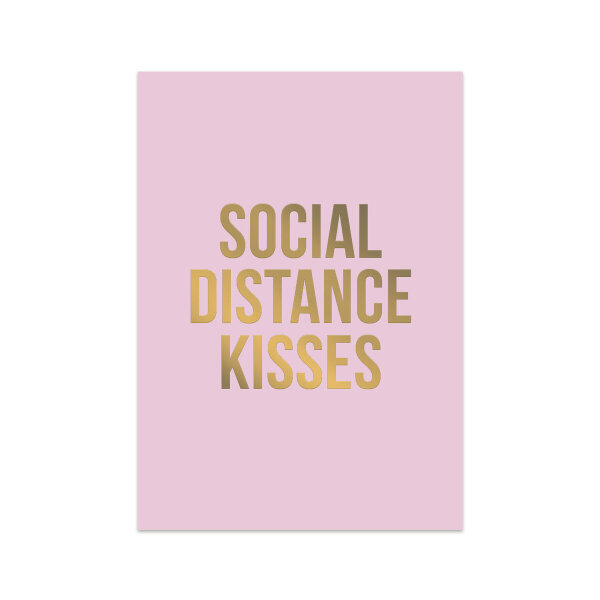 Postcard Social Distance Kisses