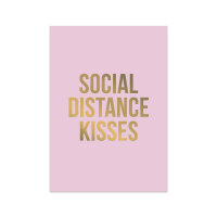 Postkarte Social Distance Kisses