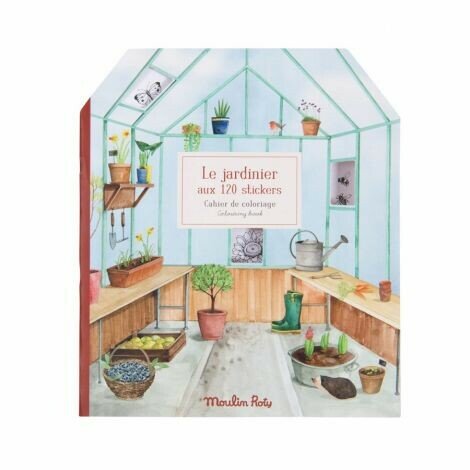 Moulin Roty Colouring and Sticker Book Le Jardinier