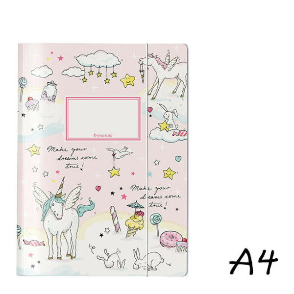 Krima und Isa Folder A4 Unicorn