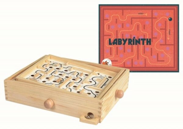 Wooden Labyrinth Game