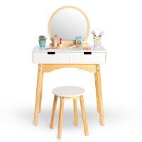 Calendula Dressing Table Set White Natural