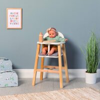 Musterkind  Doll High Chair Viola in White Natural Grey