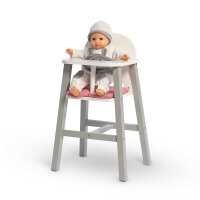Musterkind Doll High Chair Viola in Grey White Pink