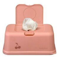 Funkybox Wipe Dispenser Matte Peachy Pink with Cherry