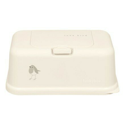 Funkybox Wipe Dispenser Cream with Love Bird