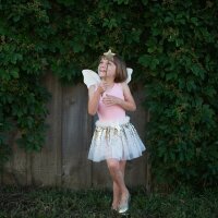 Great Pretenders Set Skirt, Wings and Wand Gold Sequins