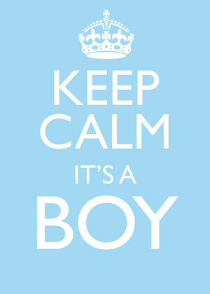 Keep Calm Its a Boy Karte