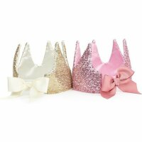 Precious Pink Sequins Crown