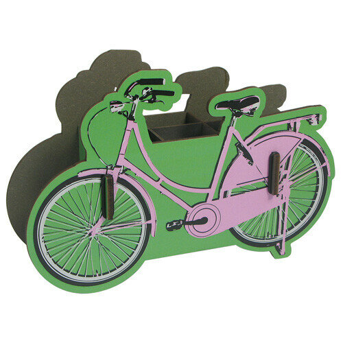 Pink Bicycle Pencil Holder