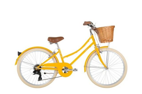 Bobbin Gingersnap Childrens Bike in 24 inch Yellow