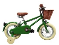 Bobbin Moonbug Childrens Bike  Pea Green 12 inch