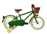 Bobbin Moonbug Childrens Bike  Pea Green 16 inch