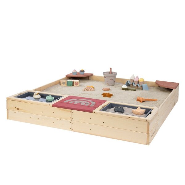 Muddy Buddy Sandkasten Beach Rebel Natur Puderrosa