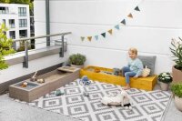 Muddy Buddy Sandkasten Flexy Style Warmgrau Ocker
