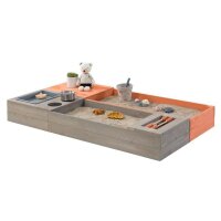 Muddy Buddy Sandkasten Flexy Style Warmgrau Lachs