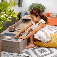 Muddy Buddy Sandkasten Flexy Style Warmgrau Lachs
