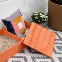 Muddy Buddy Sandkasten Flexy Style Warmgrau Lachs