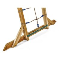 Plum Wooden Monkey Bars Stand-Alone Climbing Frame