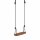 Lillagunga Outdoor Classic Walnut Kinderschaukel aus Walnussholz Schwarz Raumhöhe 2.0 - 2.8 m ohne Baumset