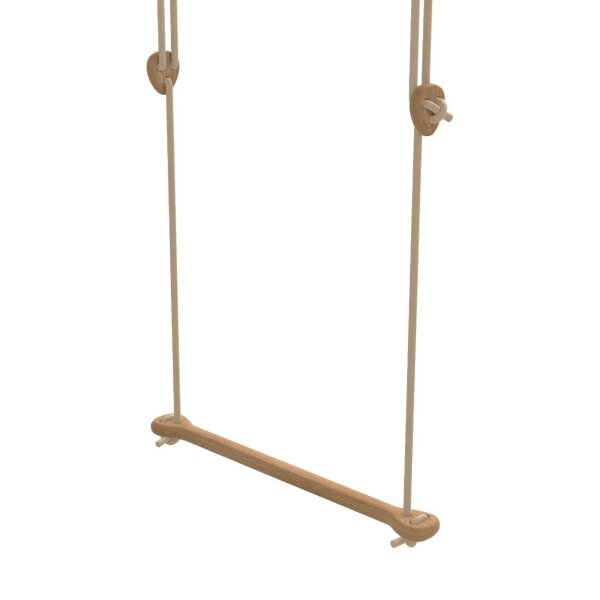 Kinder Trapez, Trapezschaukel, Trapezstange, Lillagunga Bone Eiche Beige 2.8 - 3.8 m (L)