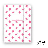 Krima und Isa Folder A4 Stars Pink White
