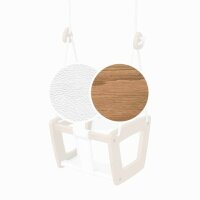 Baby swing, Toddler wooden indoor swing seat, Lillagunga different Rope Colours