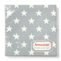 Grey Napkins with Stars