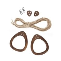 Lillagunga Outdoor Gymnastics Rings Walnut