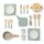 Musterkind Cookware Play Set Crockery Set Aronia Wood FSC 