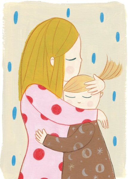 Marta Abad Blay Print Poster Embrace Sisters 29.7 - 42 cm (A3)