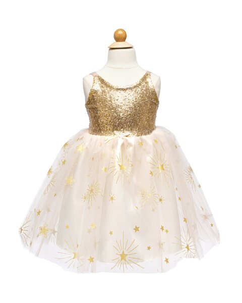 Great Pretenders Kinderkostüm Prinzessinnen Kleid Gold