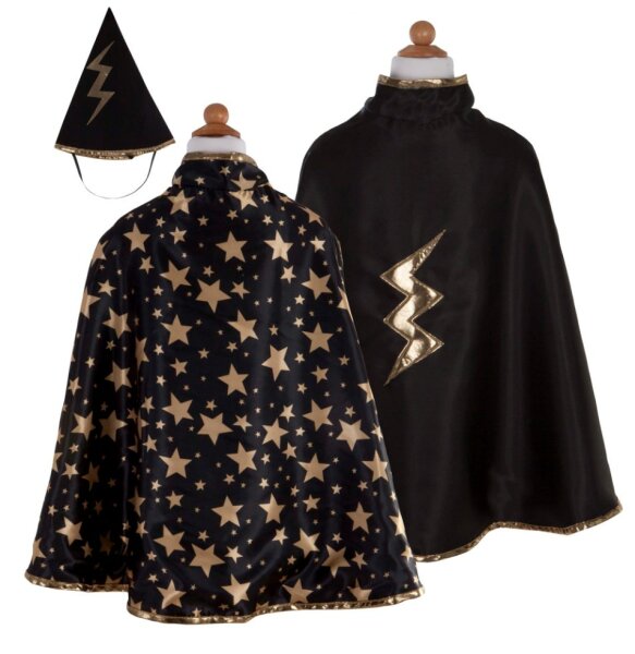 Great Pretenders Childrens Costume Wizard Cape Reversible