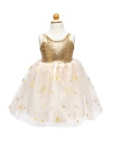 Great Pretenders Kinderkostüm Prinzessinnen Kleid Gold 7 - 8 Jahre