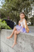 Great Pretenders Childrens Costume Superhero Rose Gold Lilac