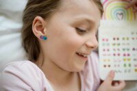 Great Pretenders Stick On Earrings Rainbow Love