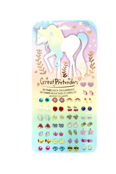 Great Pretenders Stick On Earings Unicorn